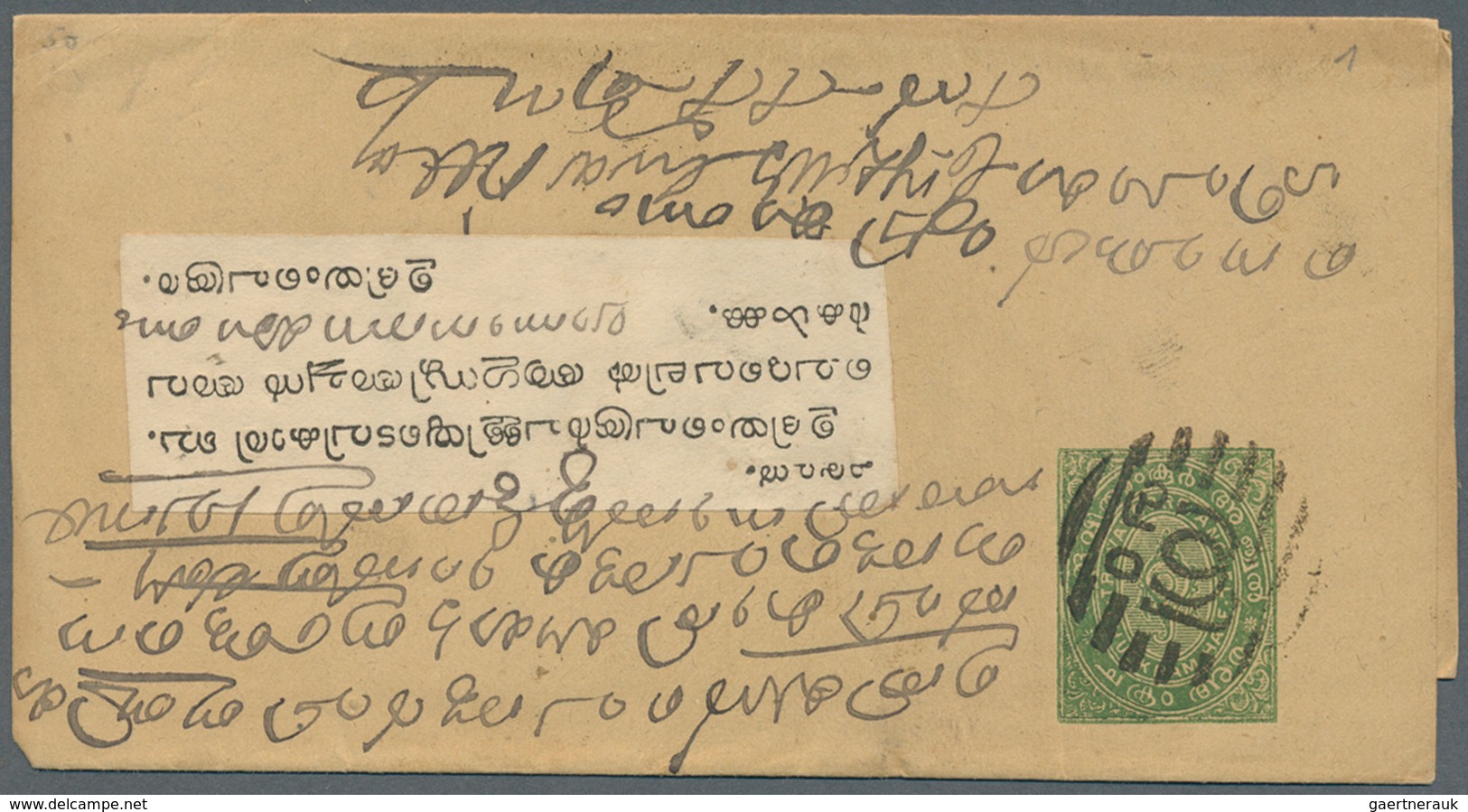 22708 Indien: 1880's/1950's ca.: Accumulation of about 170 covers, postcards and postal stationery from In