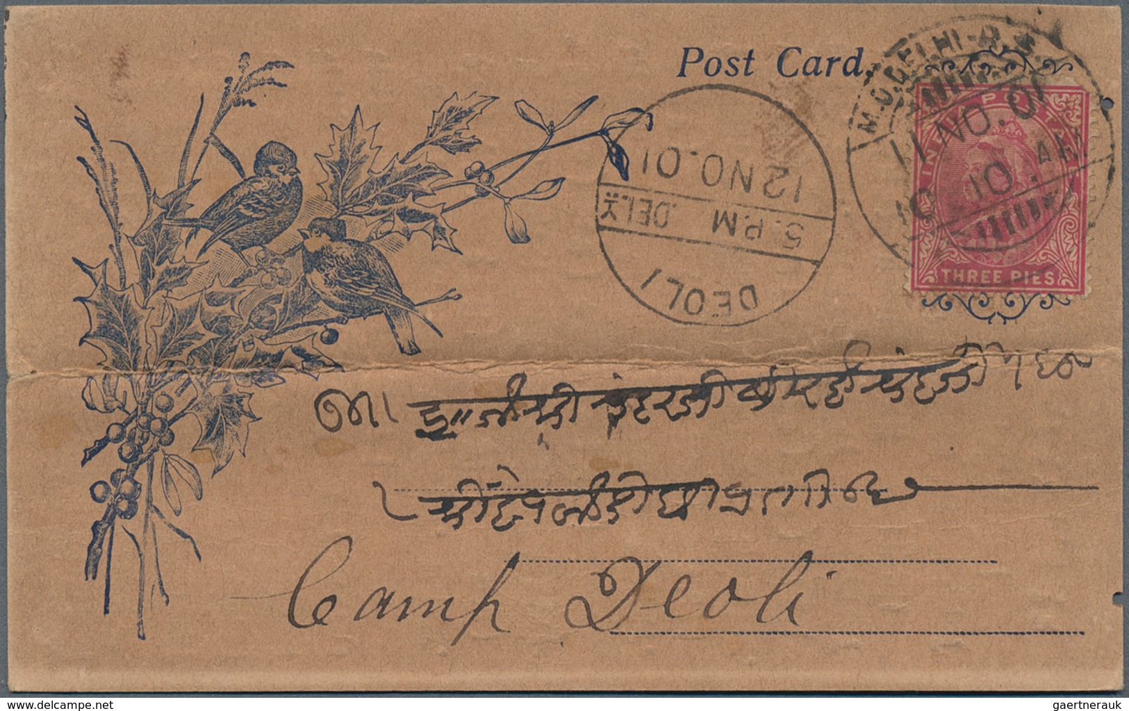 22714 Indien: 1901-08 Ca.: About 85 Illustrated BAZAAR Postcards, Used And Mostly Franked By KEVII. 3p., F - Andere & Zonder Classificatie