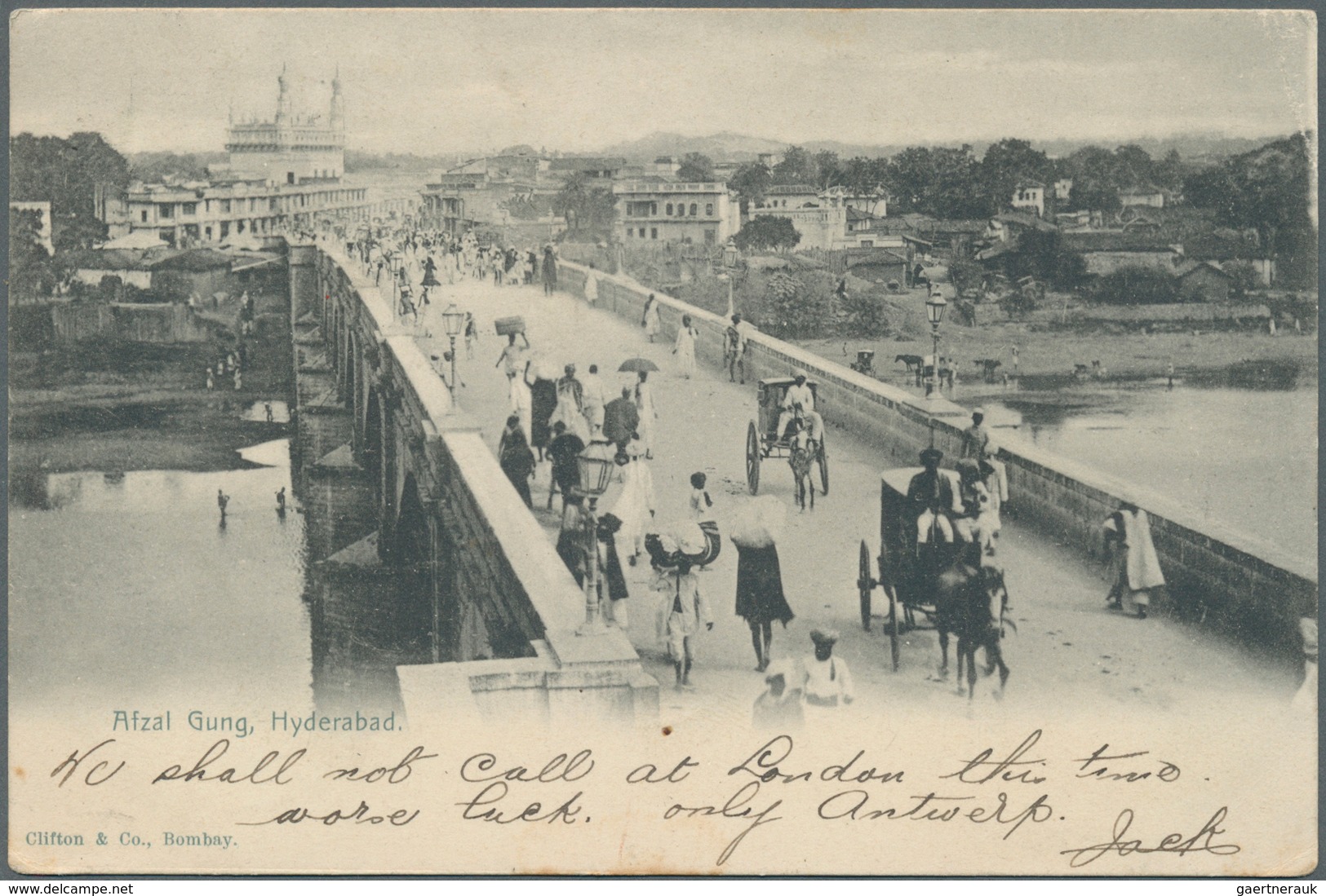 22716 Indien: 1903-07: Ten Picture Postcards From Ahmedabad, Ajmere, Bombay, Calcutta, Delhi, Hyderabad, K - Autres & Non Classés