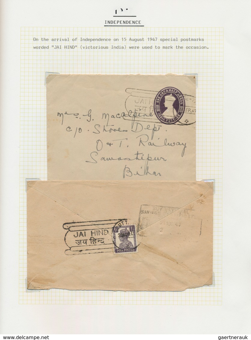 22717 Indien: 1910/2000 (ca.): A fascinating collection with much based on the correspondence of Sir Ernes