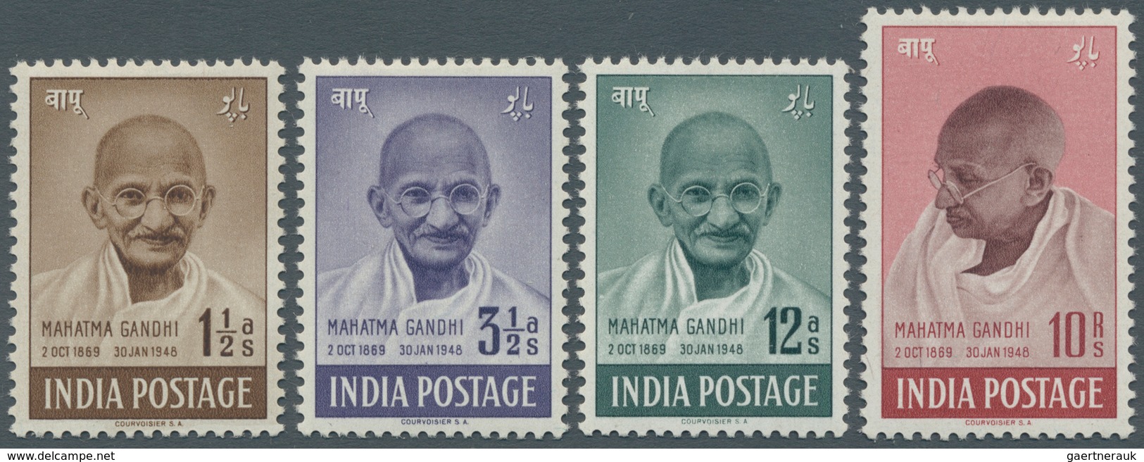 22721 Indien: 1947/1971, Mainly Mint Collection On Stockpages, More Or Less Complete Incl. 1948 Gandhi Set - Autres & Non Classés
