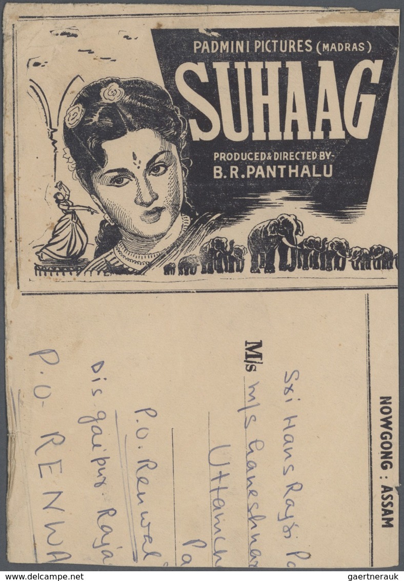 22722 Indien: 1947-1970's: Accumulation of more than 500 post-Independence covers, postcards and postal st