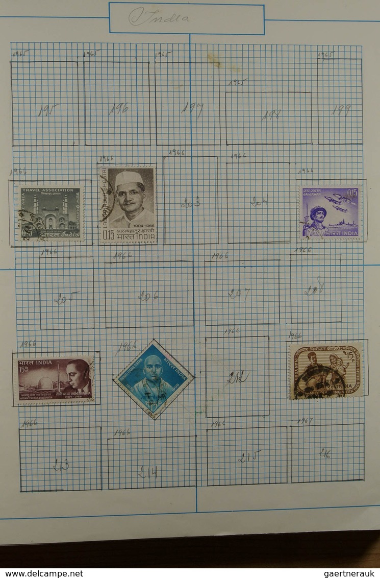 22737 Indien: Nice mint hinged and used collection India and States in blanc album. Collection includes a