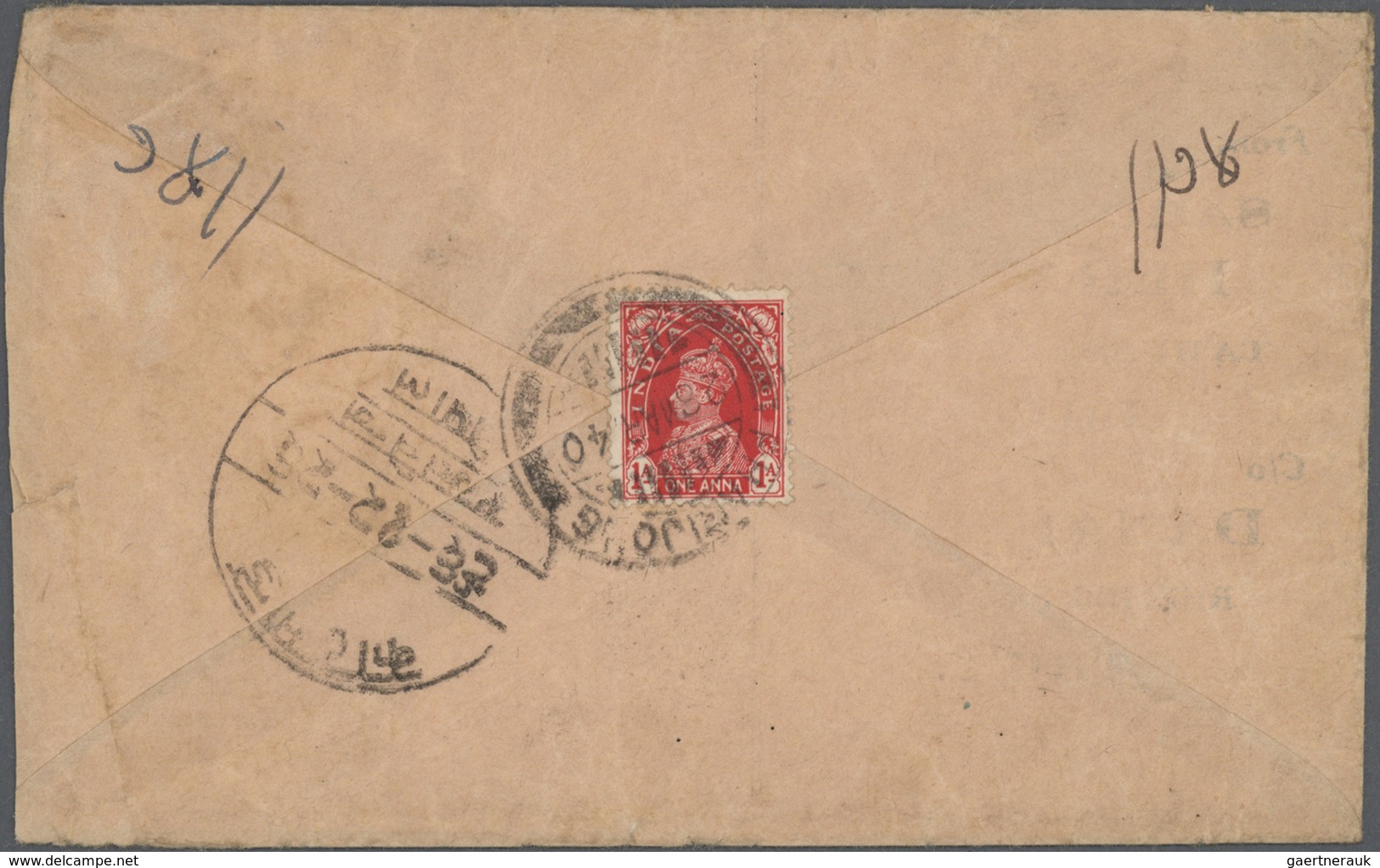 22741 Indien - Used Abroad: TIBET 1928-53: Two Covers And Two Pieces Franked With Indian Adhesives Used In - Autres & Non Classés