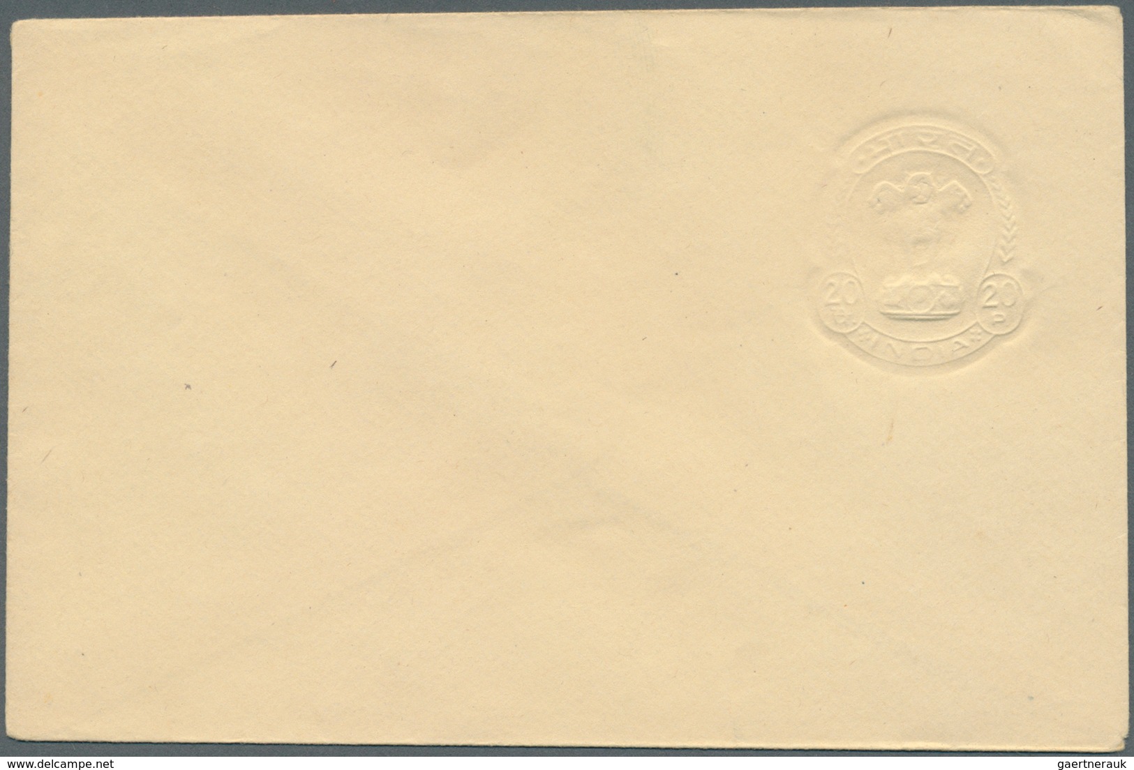 22745 Indien - Ganzsachen: 1850's-1970's ca.: Collection of Indian postal stationery envelopes, letter she