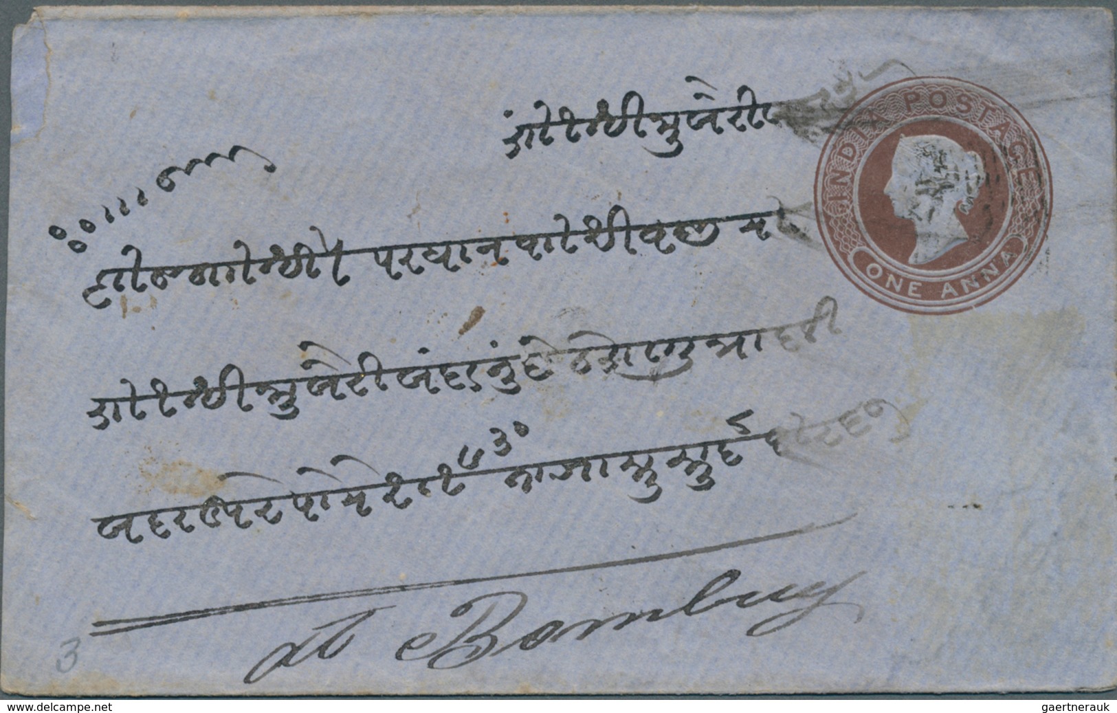 22745 Indien - Ganzsachen: 1850's-1970's ca.: Collection of Indian postal stationery envelopes, letter she
