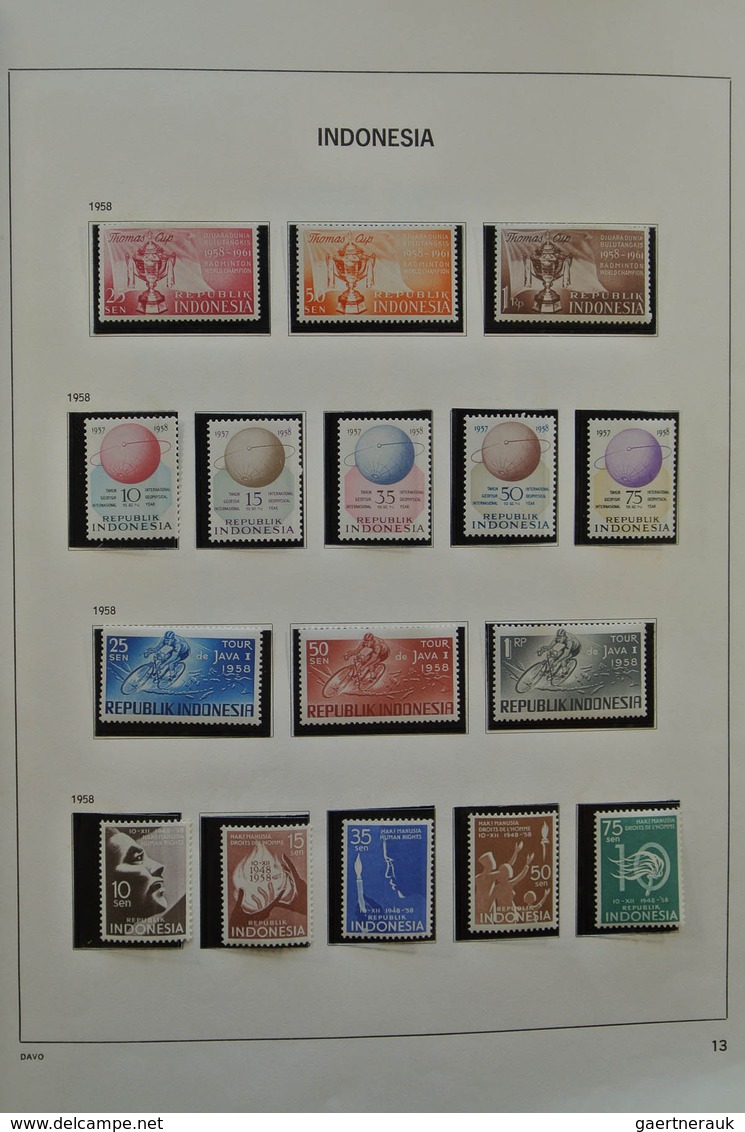 22779 Indonesien: 1949-1976. Nicely Filled, Mostly MNH And Mint Hinged Collection Indonesia 1949-1976 In D - Indonésie