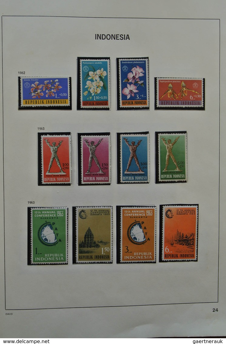 22779 Indonesien: 1949-1976. Nicely filled, mostly MNH and mint hinged collection Indonesia 1949-1976 in D