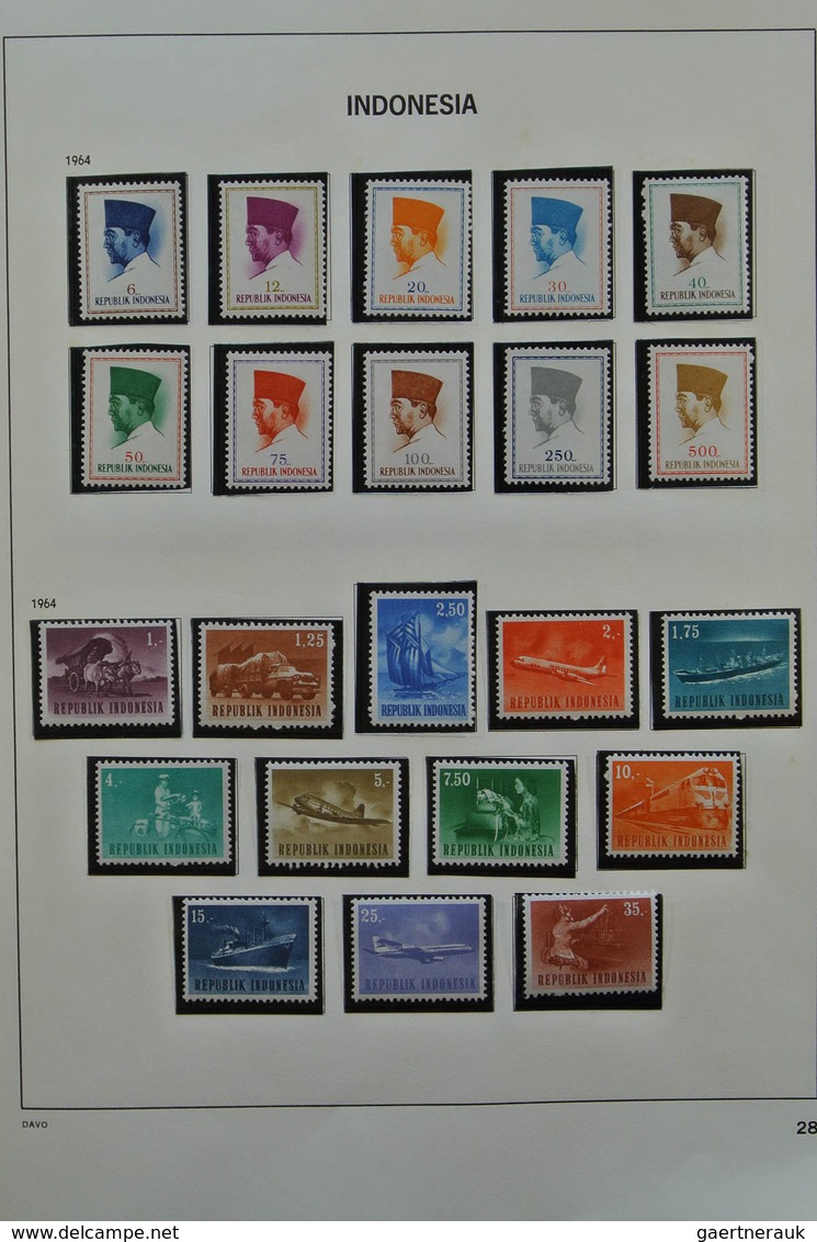 22779 Indonesien: 1949-1976. Nicely filled, mostly MNH and mint hinged collection Indonesia 1949-1976 in D