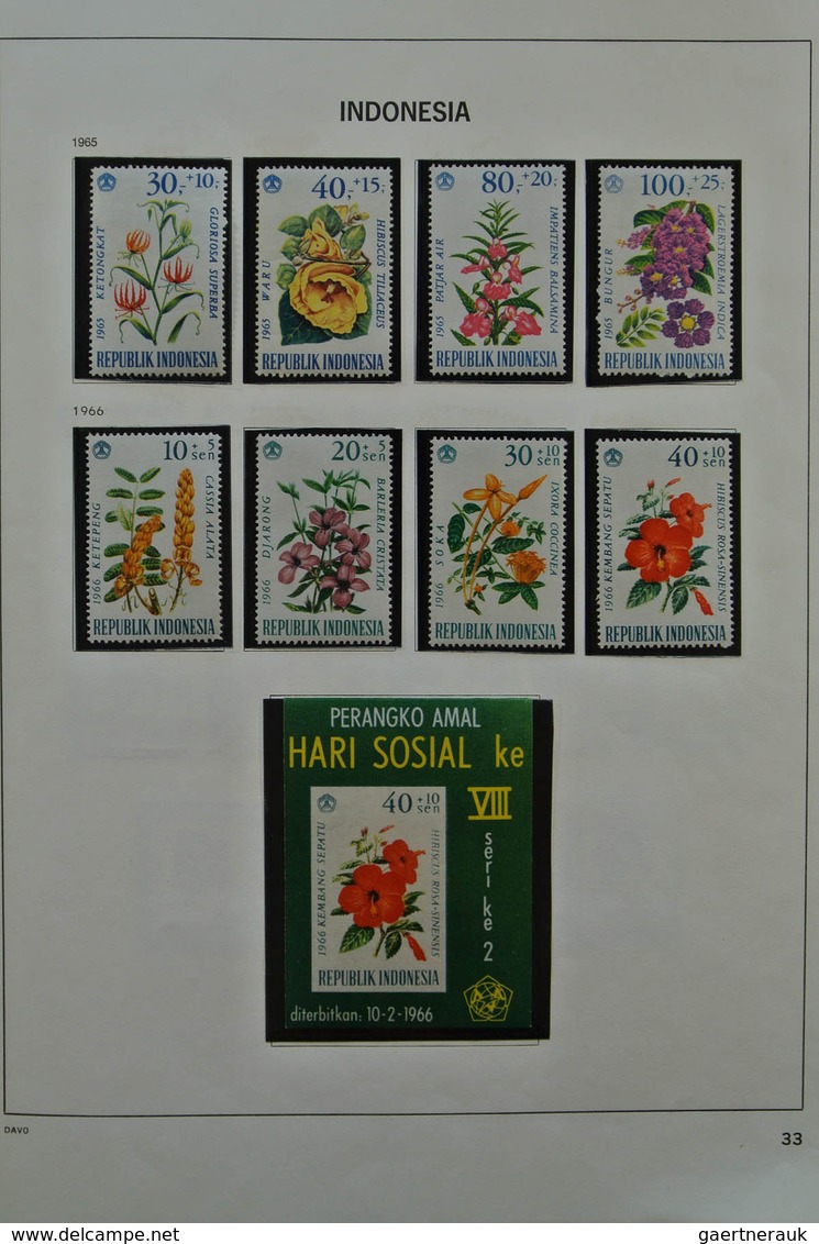 22779 Indonesien: 1949-1976. Nicely filled, mostly MNH and mint hinged collection Indonesia 1949-1976 in D