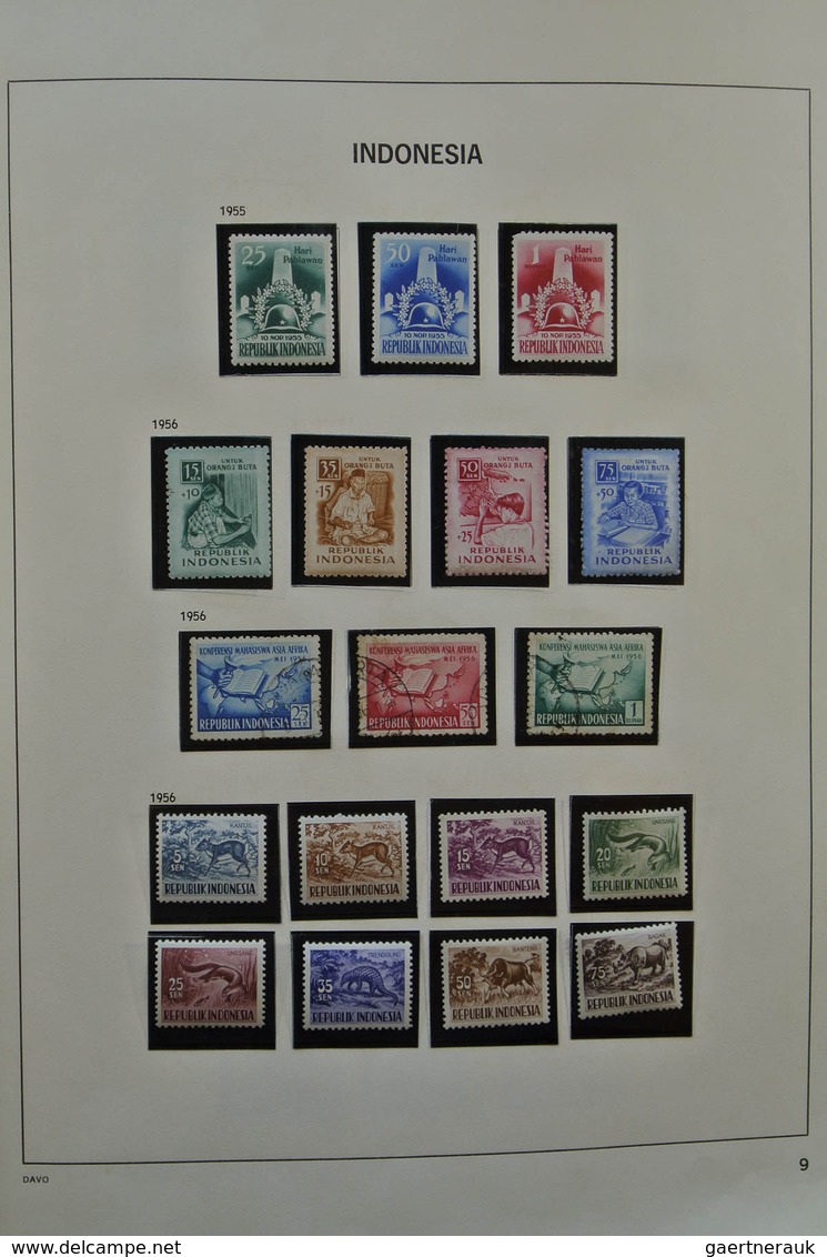 22779 Indonesien: 1949-1976. Nicely filled, mostly MNH and mint hinged collection Indonesia 1949-1976 in D