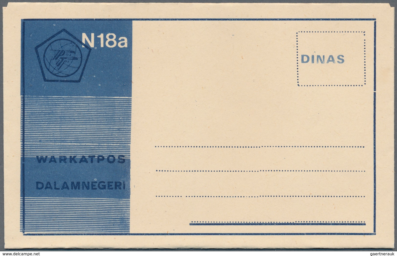 22784 Indonesien: 1950/76, military / UN peacekeeping / govt. service special envelopes collection: Milita