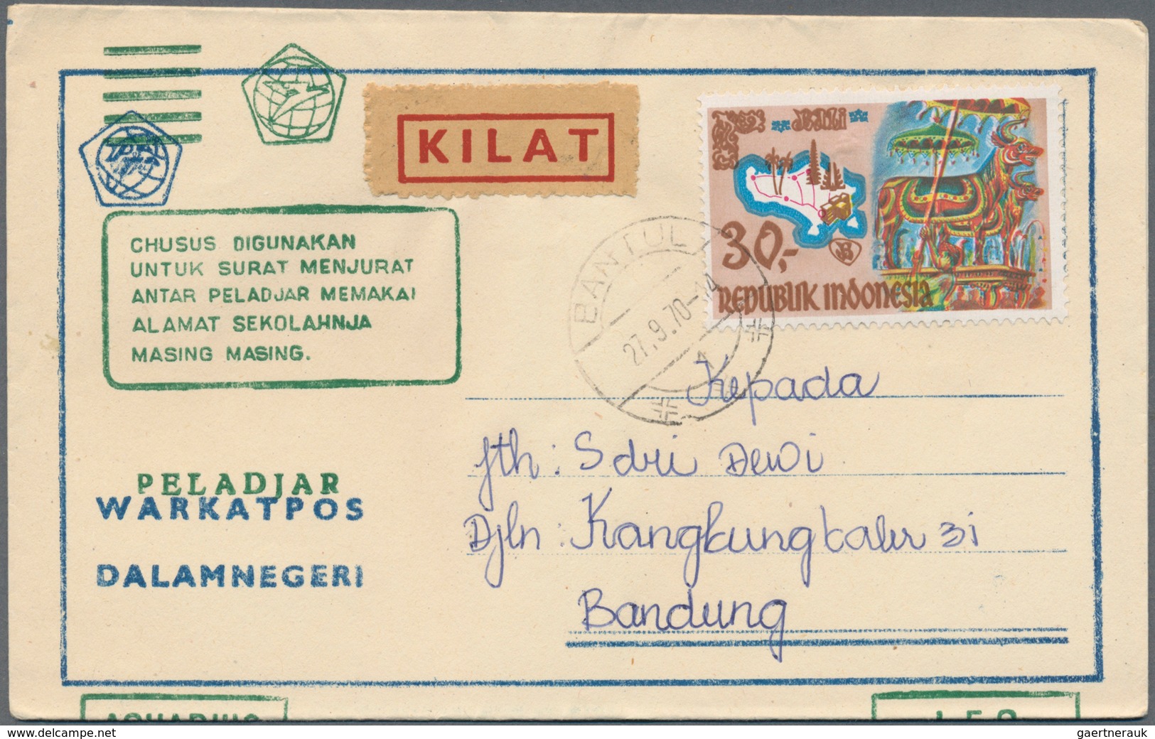 22784 Indonesien: 1950/76, military / UN peacekeeping / govt. service special envelopes collection: Milita