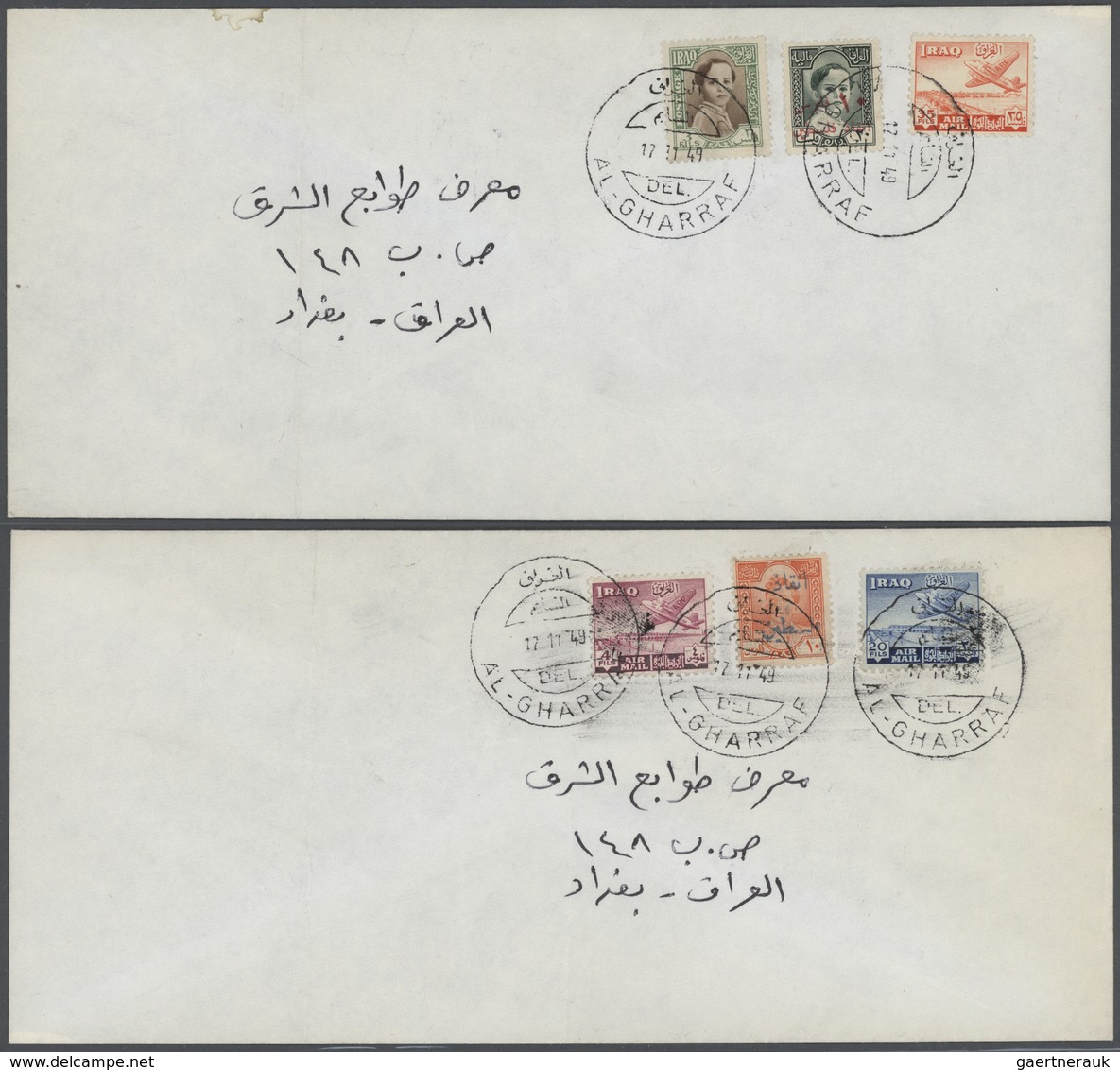 22795 Irak: 1940-2000, Large Album Containing Early Complete Sheets Postage And Service Stamps, Overprinte - Iraq