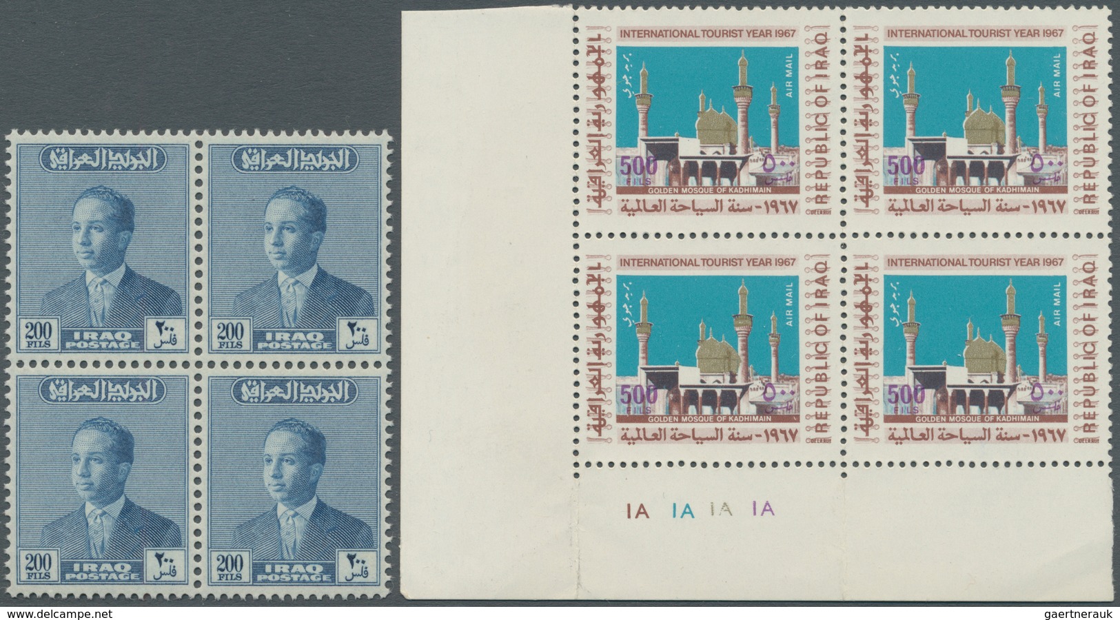 22798 Irak: 1953/1975 (ca.), Accumulation Of Mostly Part Sheets Or Complete Sheets In Box With Many In Com - Iraq