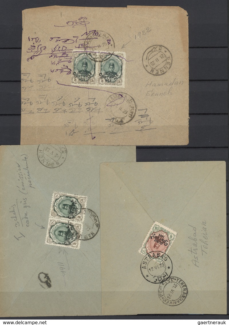 22804 Iran: 1870-1960, Comprehensive collection in three albums starting first issues including 1 Ch. blac
