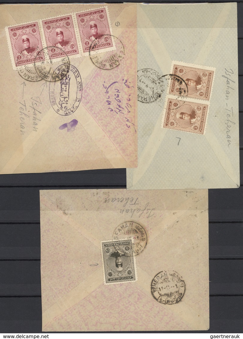 22804 Iran: 1870-1960, Comprehensive collection in three albums starting first issues including 1 Ch. blac