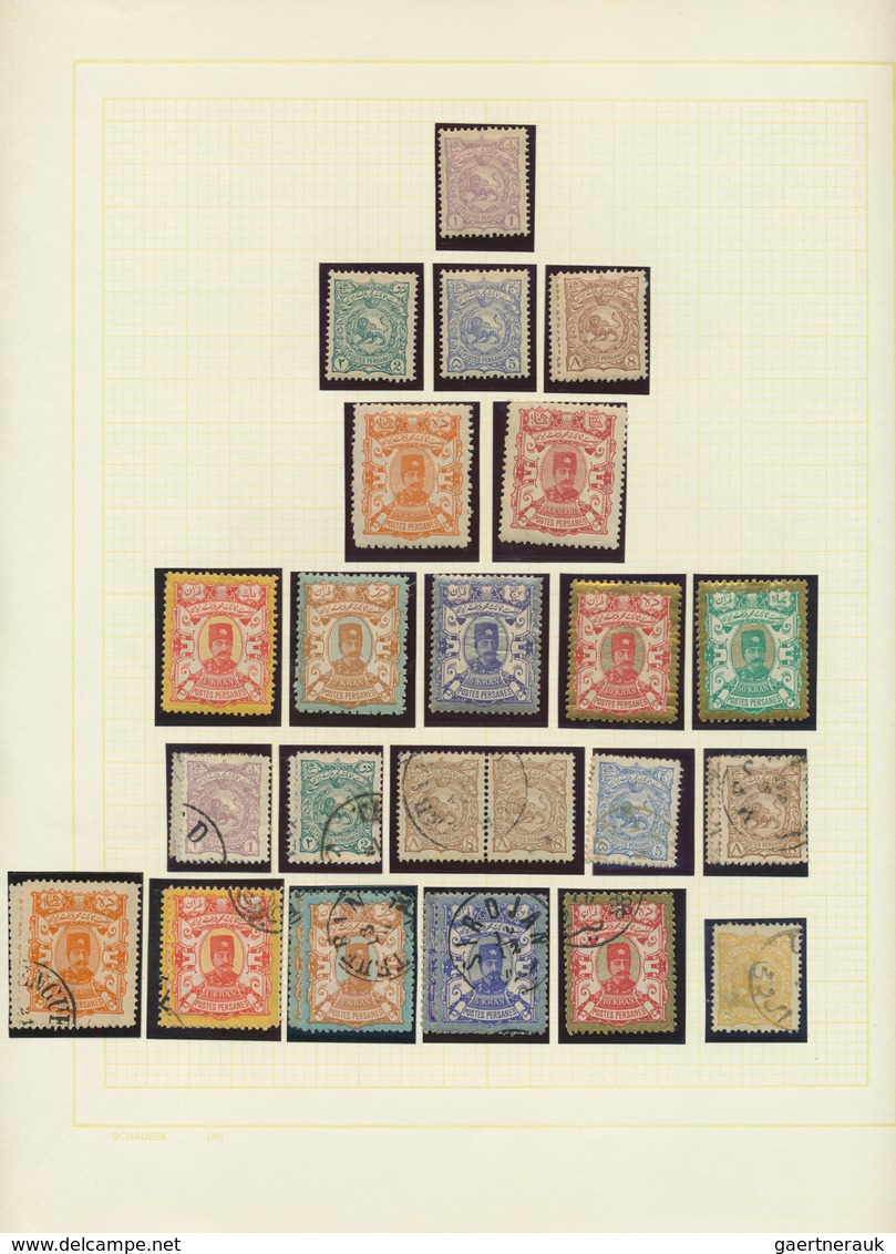 22806 Iran: 1876/1976, Mint And Used Collection On Album Pages With Main Value In The Classic And Semiclas - Iran