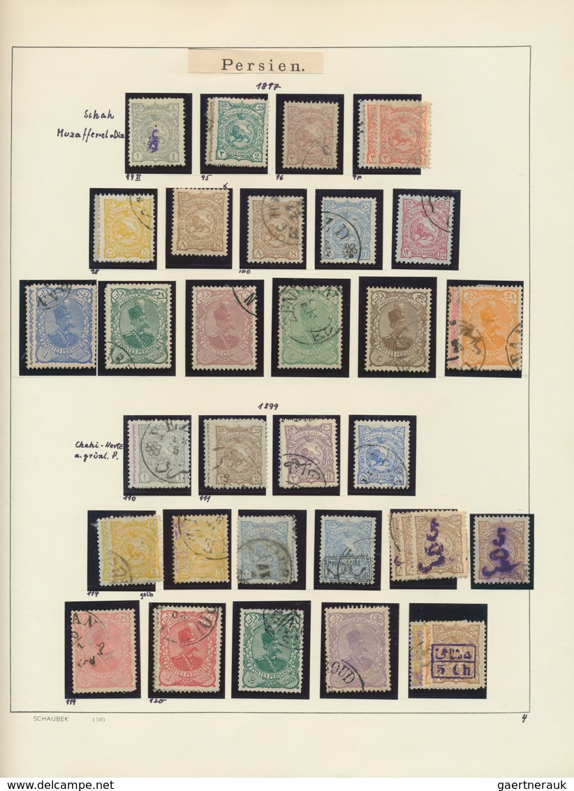 22806 Iran: 1876/1976, Mint And Used Collection On Album Pages With Main Value In The Classic And Semiclas - Iran