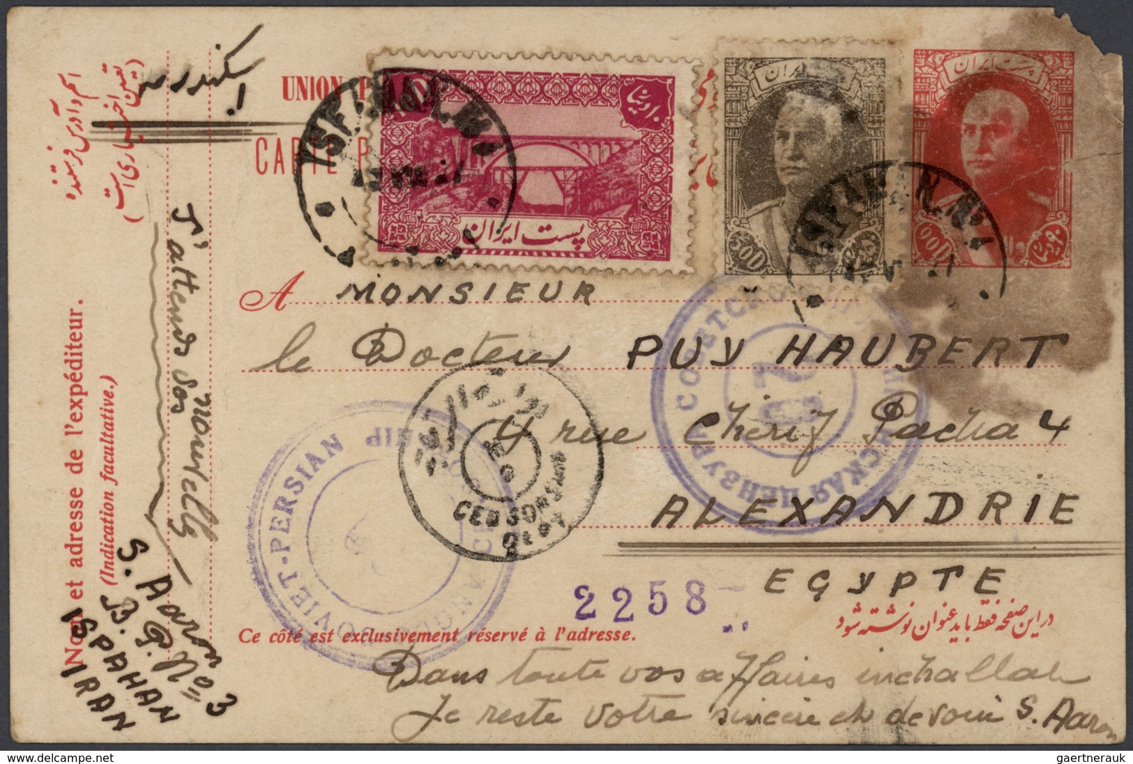 22817 Iran: 1900-30, Collection Of 170 Postal Stationerys Mint And Used With Internal And Abroad Usage, Up - Iran