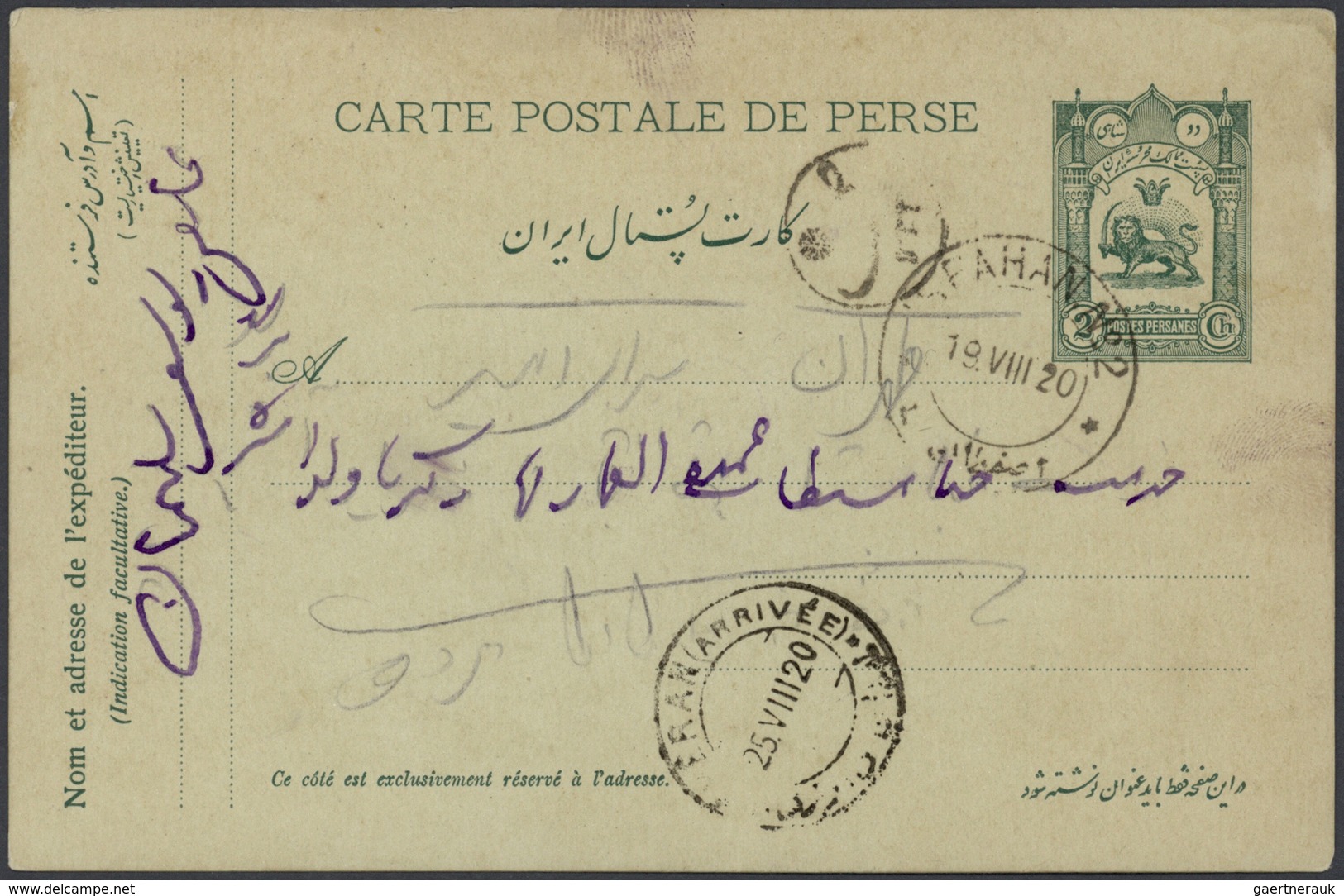 22821 Iran: 1910-30, Collection Of 180 Covers With Many Different Postal Markings And Censors, Postage Due - Iran