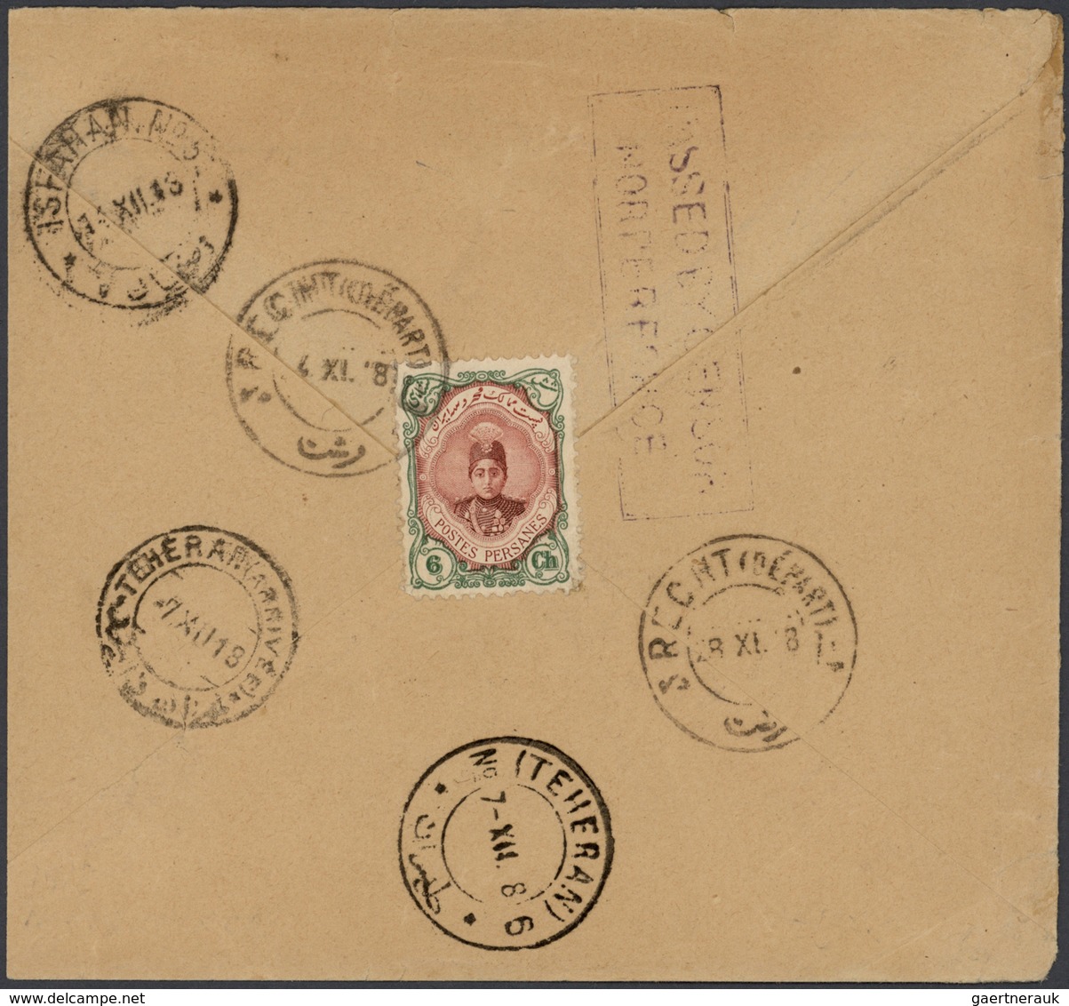 22821 Iran: 1910-30, Collection Of 180 Covers With Many Different Postal Markings And Censors, Postage Due - Iran