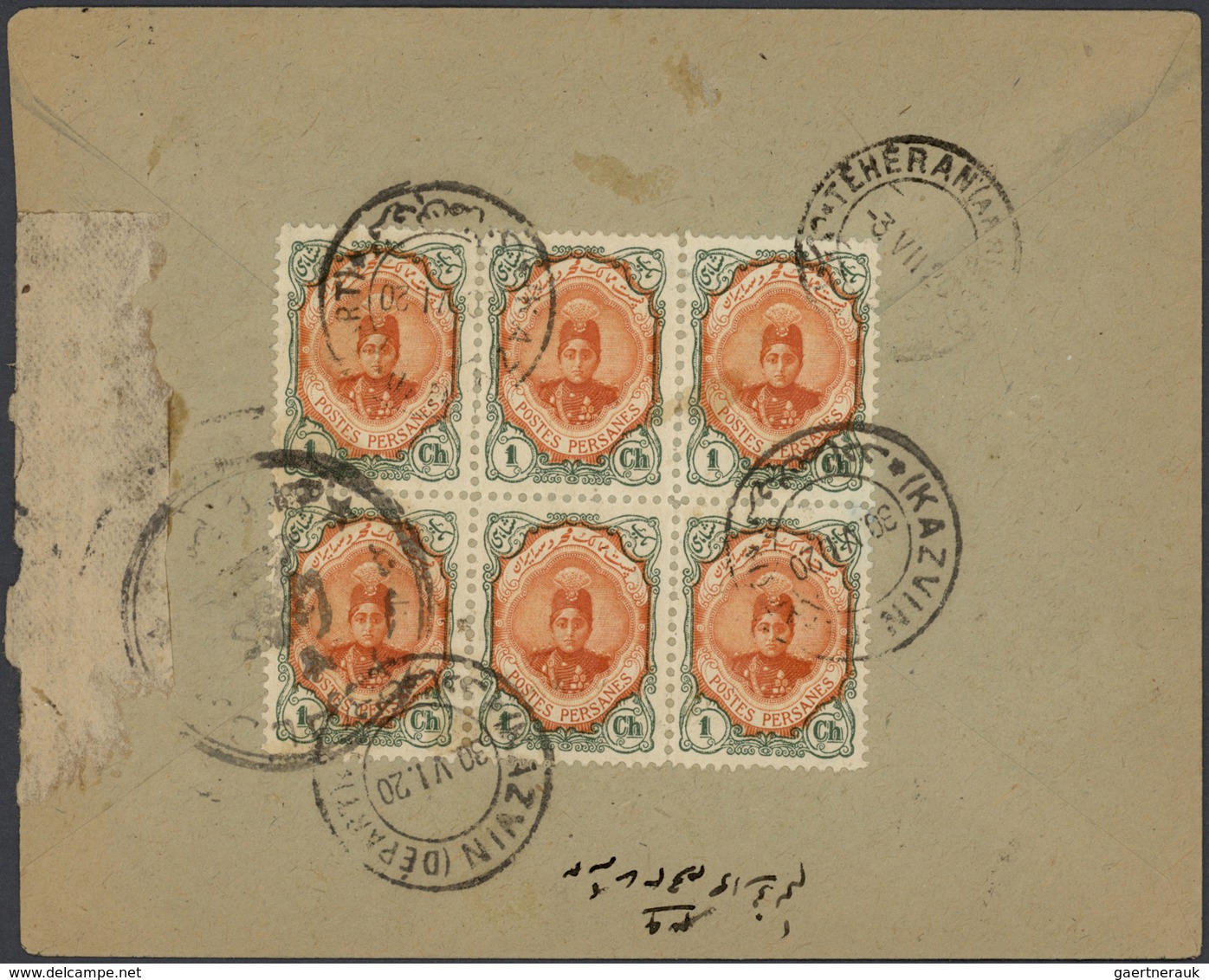 22821 Iran: 1910-30, Collection of 180 covers with many different postal markings and censors, postage due