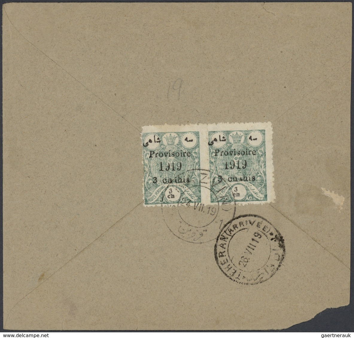 22821 Iran: 1910-30, Collection of 180 covers with many different postal markings and censors, postage due