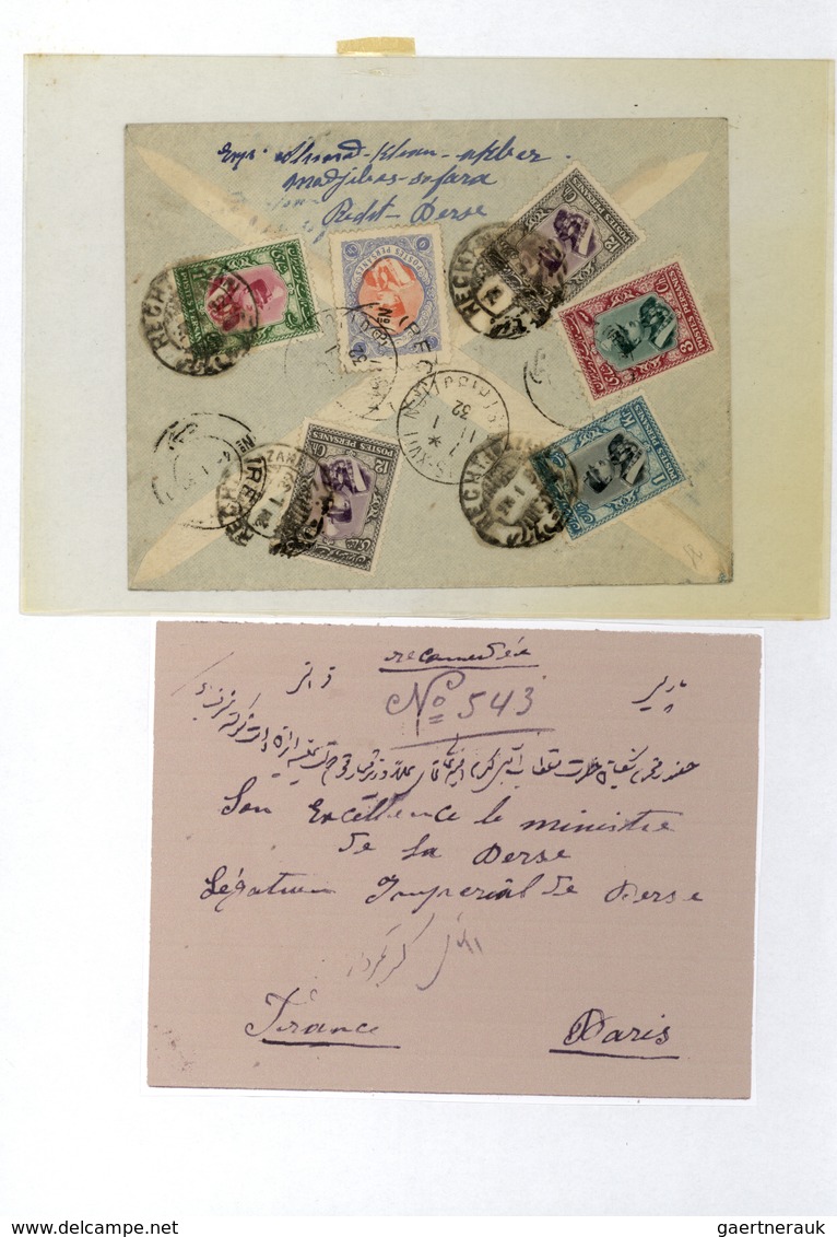 22828 Iran: 1917/44 (ca.), massive specialized collection mounted on pages inc. inverted ovpts., many cove