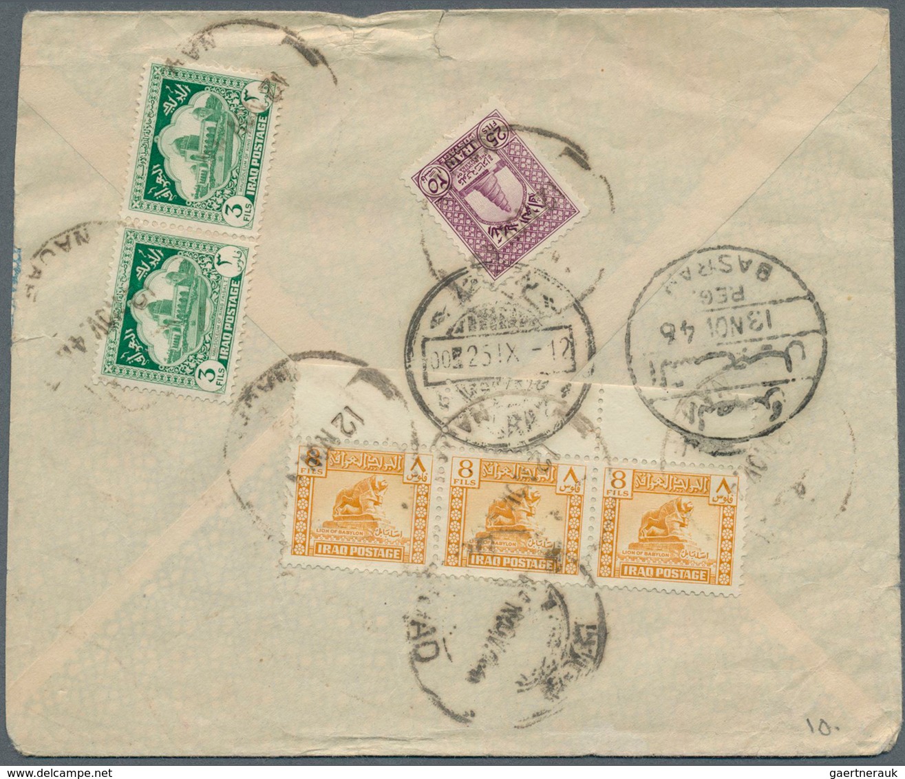 22830 Iran: 1920-50, Incoming Mail : Group Of 16 Covers Most From Iraq, Some Different, Fine Group - Iran