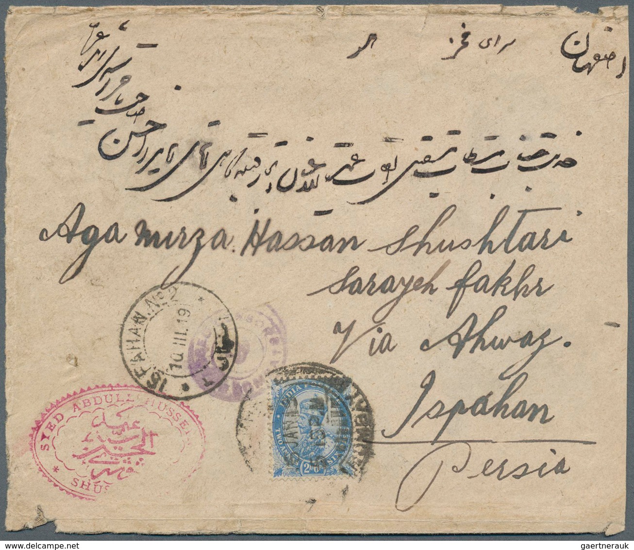 22831 Iran: 1920-50, Incoming Mail : Group Of 12 Covers Most From India, Some Different, Fine Group - Iran