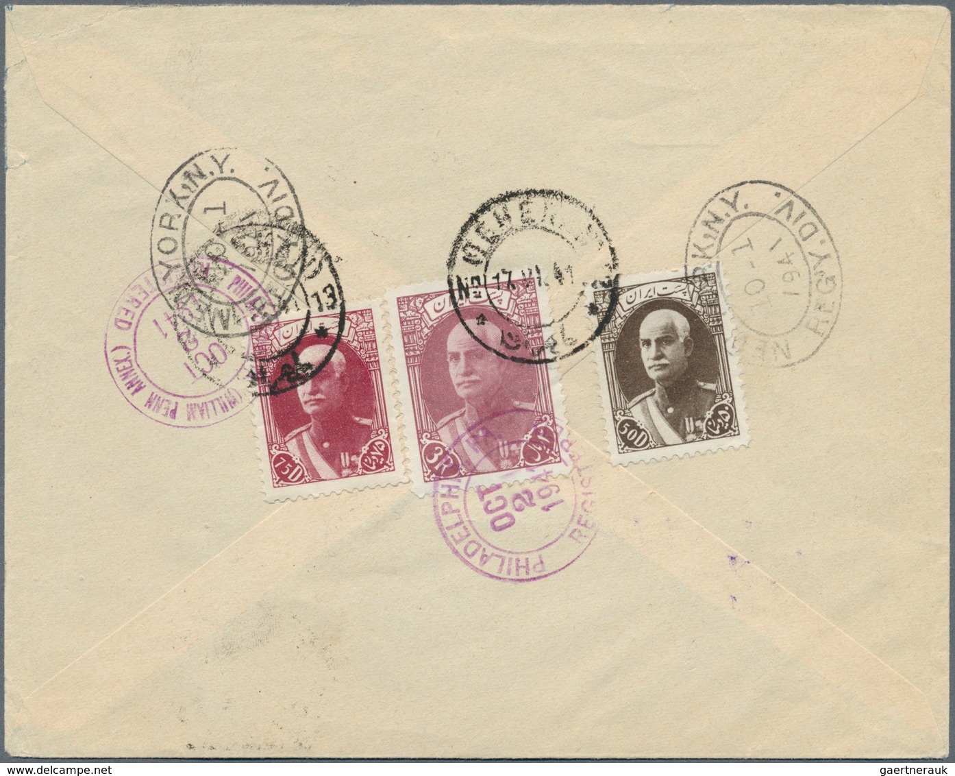 22834 Iran: 1930-40, Collection Of 140 Covers With Many Different WW II Censors, Airmail And Registered Ma - Iran