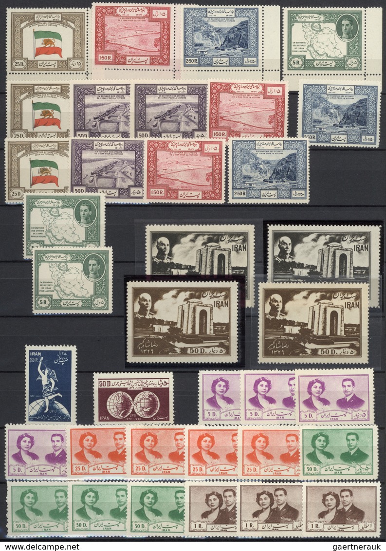 22838 Iran: 1949-1969, Collection Of Commemorative Stamps With Semi-postal Issues And Air Mails, Most Mint - Iran