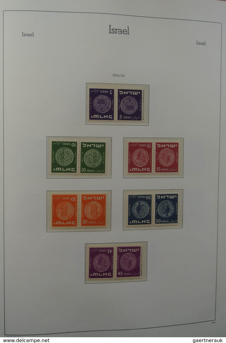 22842 Israel: 1948-1998. With the exception of only a few stamps only MNH fulltab collection Israel 1948-1