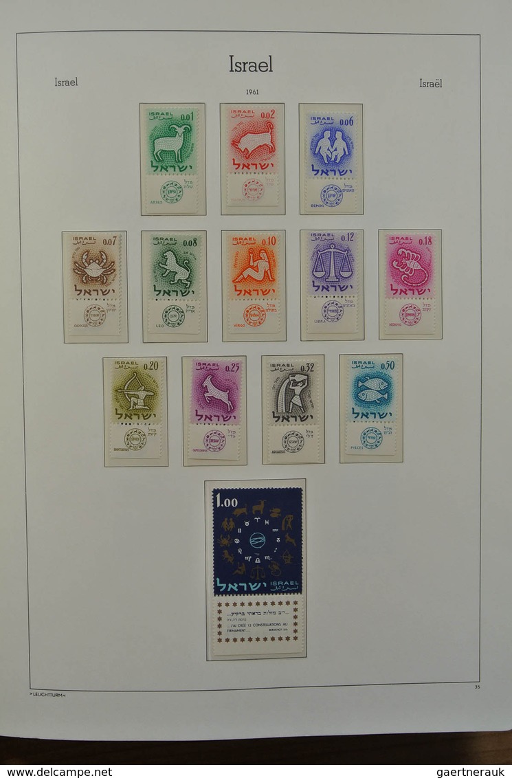 22848 Israel: 1948/1980: Extensive MNH and mint hinged accumulation Israel 1948-1980 in albums, on stockca