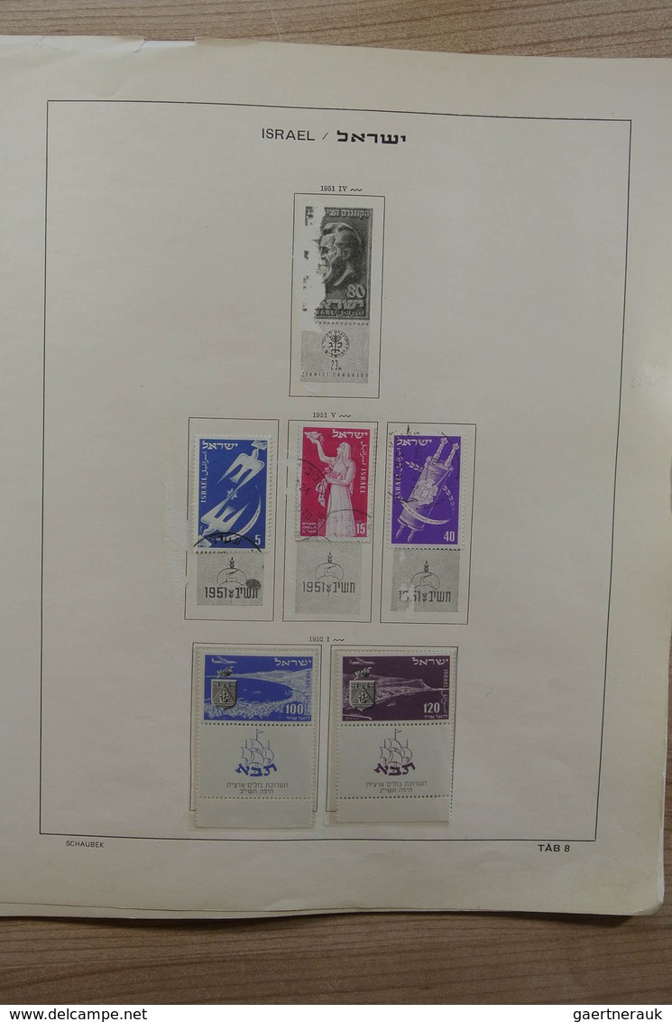 22852 Israel: 1948-2002. Mostly MNH And Mint Hinged, Nicely Filled Collection Israel 1948-2002 In 2 Albums - Autres & Non Classés