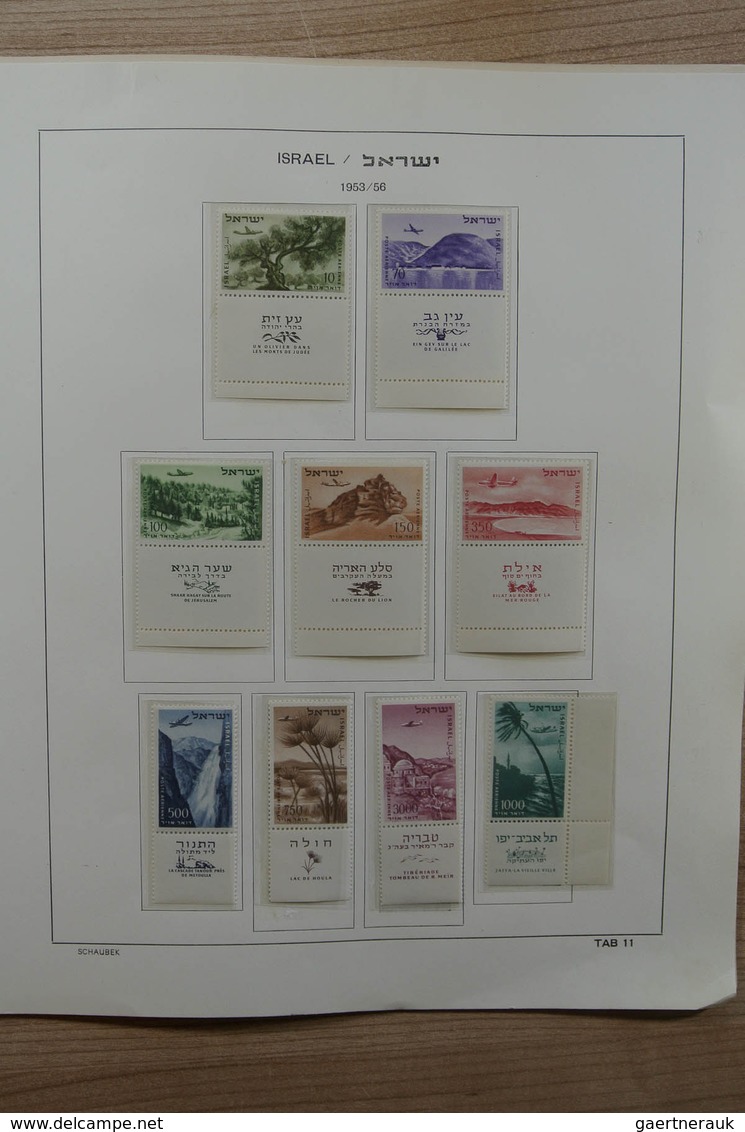 22852 Israel: 1948-2002. Mostly MNH and mint hinged, nicely filled collection Israel 1948-2002 in 2 albums