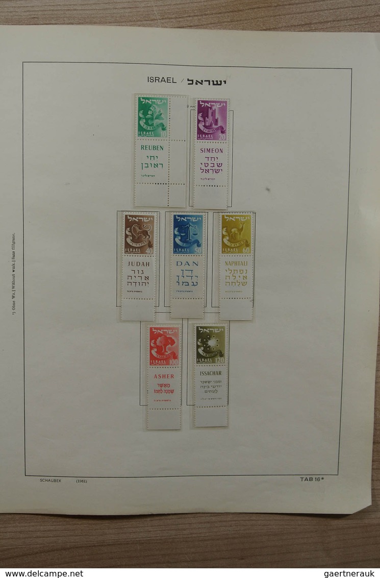 22852 Israel: 1948-2002. Mostly MNH and mint hinged, nicely filled collection Israel 1948-2002 in 2 albums