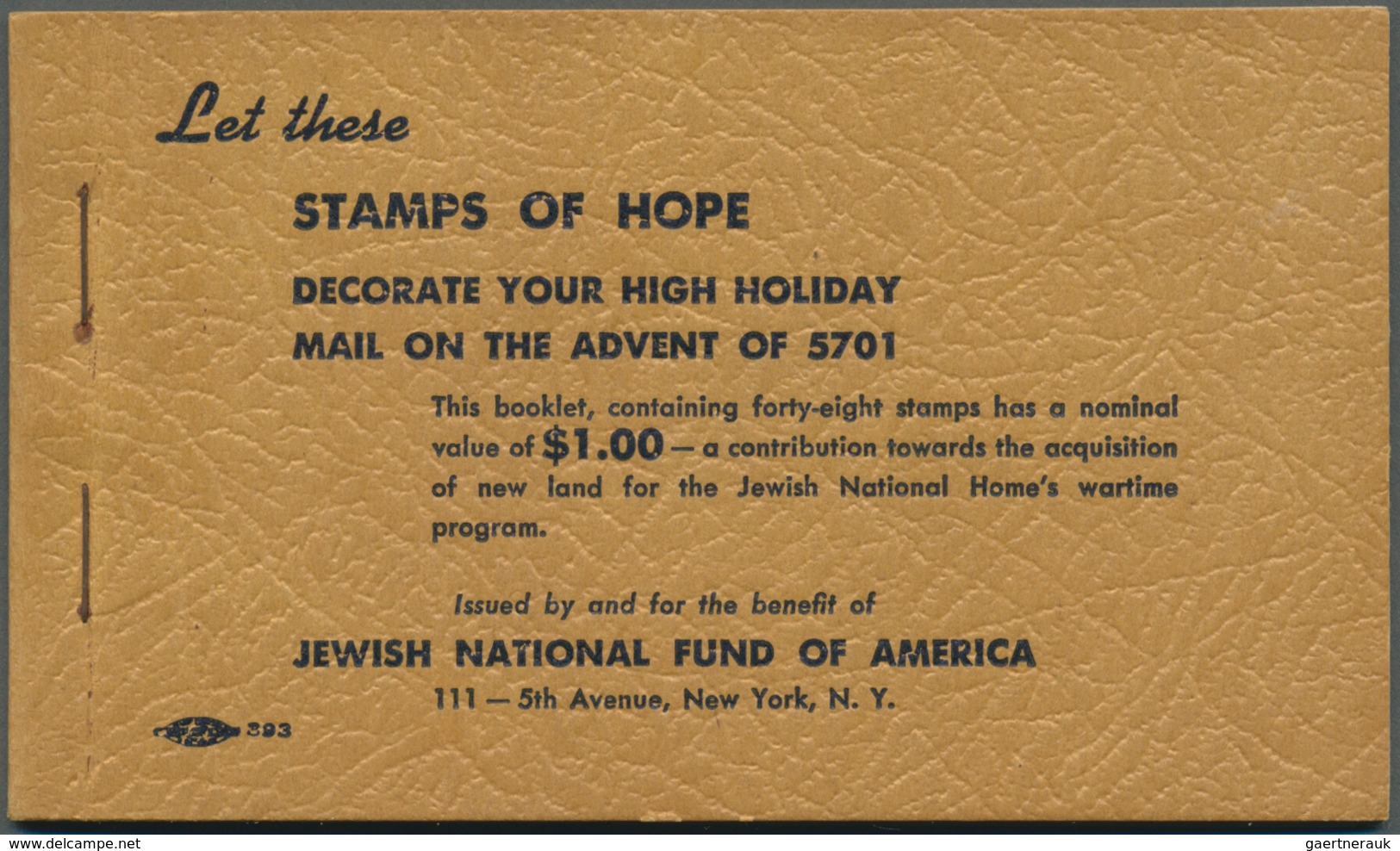 22859 Israel: 1950s, JEWISH NATIONAL FUND OF AMERICA, Lot Of Vignettes Incl. Six Complete Booklets. - Autres & Non Classés