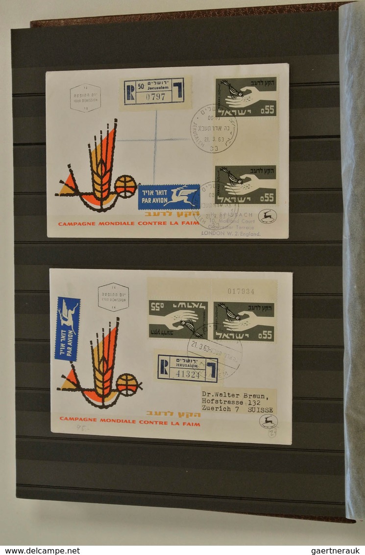 22864 Israel: 1961/65: MNH and used, somewhat specialised collection Israel 1961-1965 in stockbook. Contai