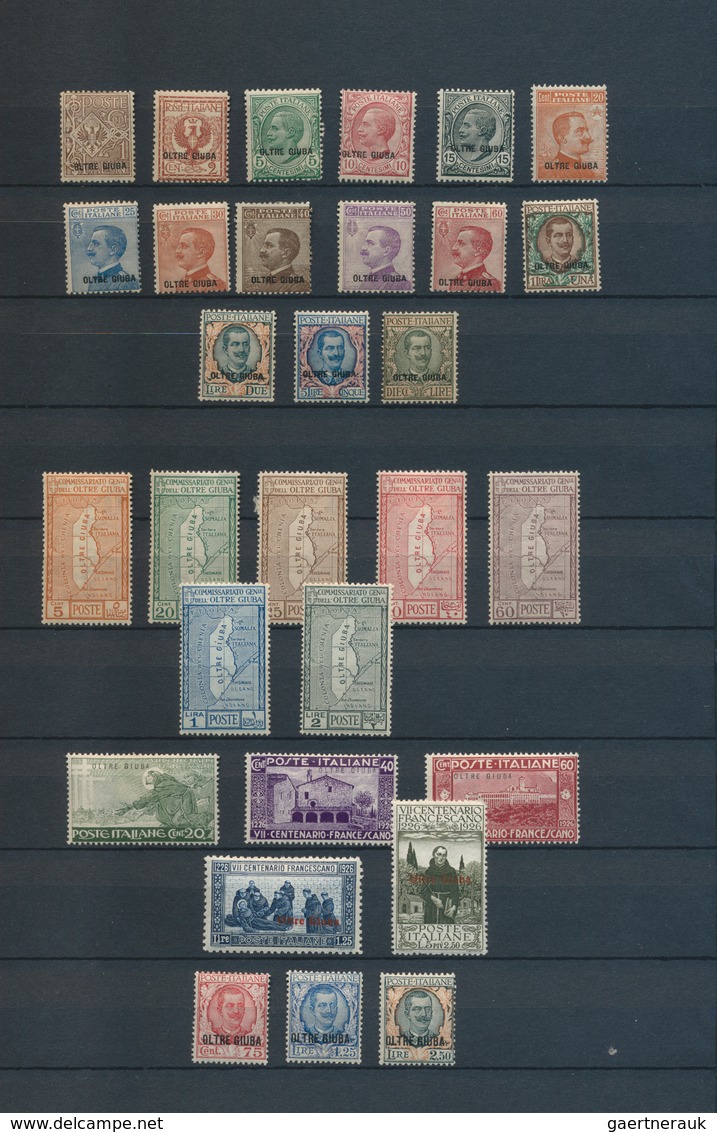 22867 Italienisch-Djubaland: 1925/1926, A Mint Collection Comprising Better Issues, E.g. 1925 Definitives - Oltre Giuba