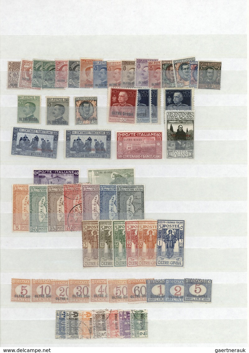 22868 Italienisch-Djubaland: 1925/1926, Mainly Mint Collection Incl. Sass. Nos. 1/25, 44, Postage Dues 1/1 - Oltre Giuba