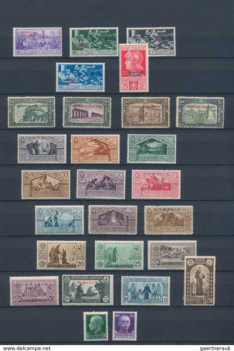 22878 Italienisch-Somaliland: 1906/1936, A Mint High-class Collection Showing Many Better Items, E.g. 1906 - Somalie