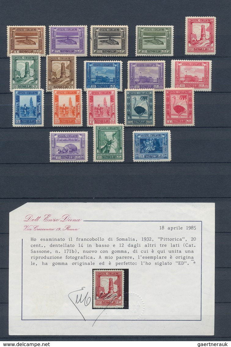 22878 Italienisch-Somaliland: 1906/1936, A Mint High-class Collection Showing Many Better Items, E.g. 1906 - Somalie