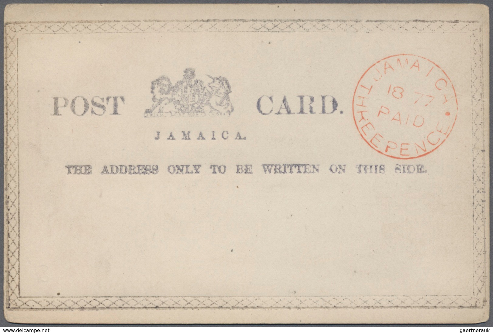 22885 Jamaica: 1877/1962, Collection Of 78 Different Unused Stationeries Incl. Types, Comprising Cards, Re - Jamaique (1962-...)