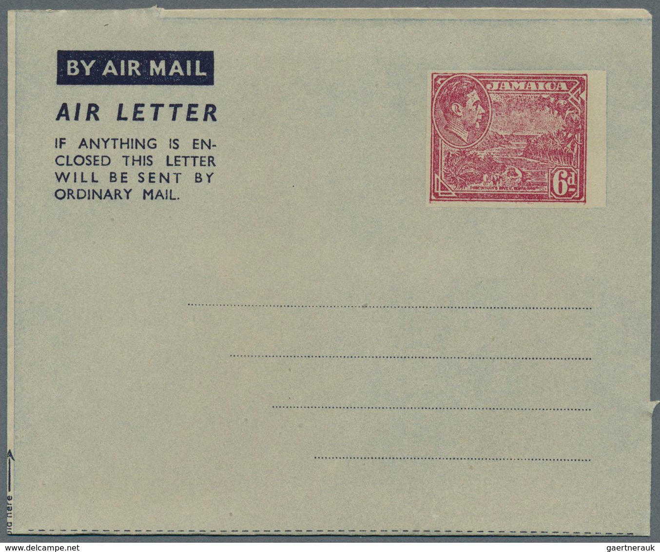 22886 Jamaica: 1947/1983 (ca.), AEROGRAMMES: accumulation with approx. 1.000 unused and used/CTO airletter