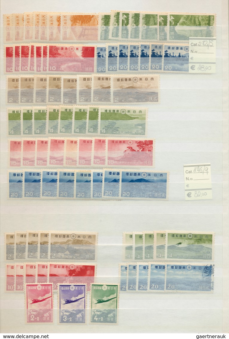 22889 Japan: 1871-1980, Collection in large stockbook starting first issues used, later issues mint and us