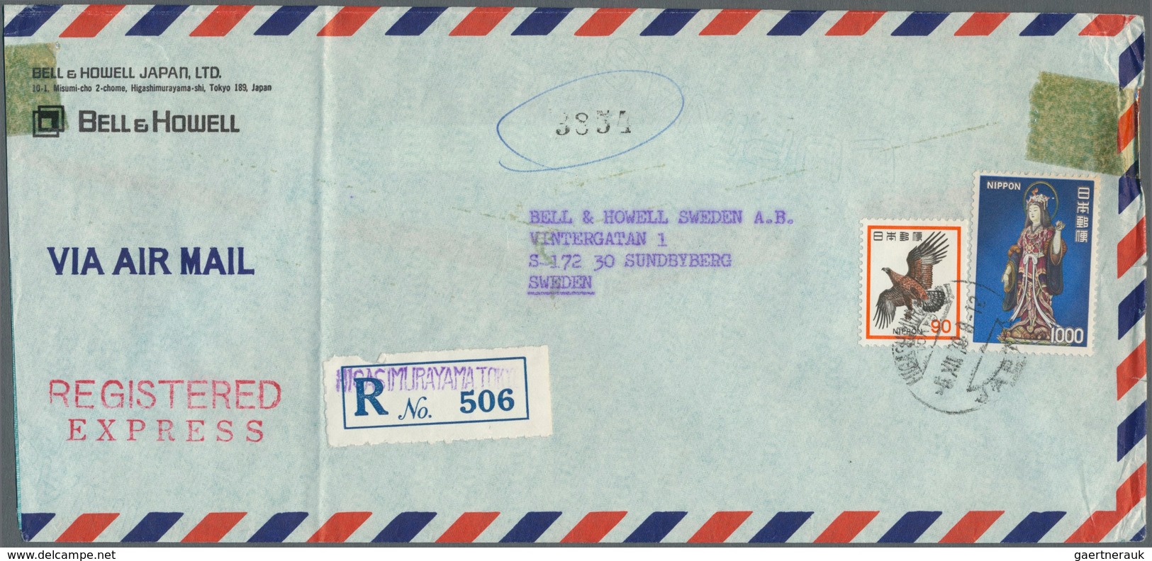 22921 Japan: 1950/90 (ca.), About 200 Covers/used Ppc/few Used Stationery, All Gone To Abroad, Inc. Regist - Autres & Non Classés