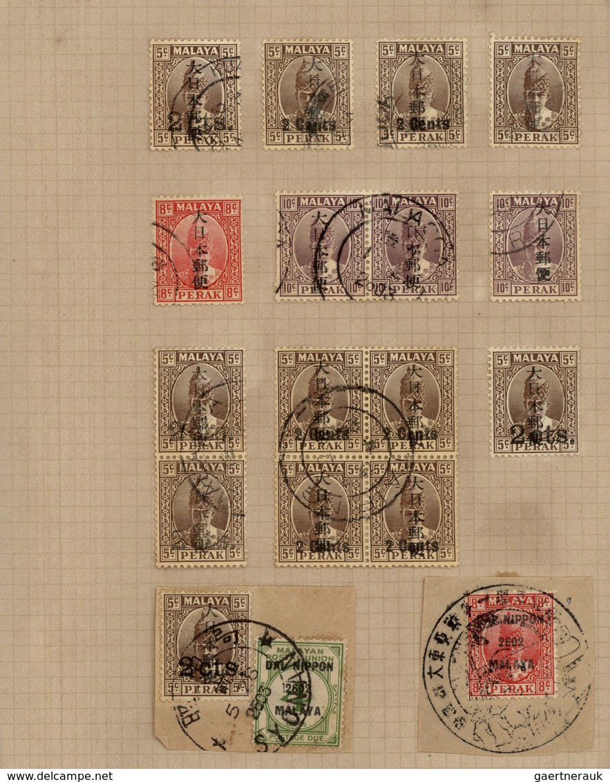 22947 Japanische Besetzung  WK II - Malaya: 1942/44, Penang, Kedah and otherwise general issues, collectio