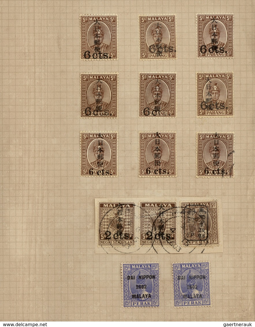 22947 Japanische Besetzung  WK II - Malaya: 1942/44, Penang, Kedah and otherwise general issues, collectio